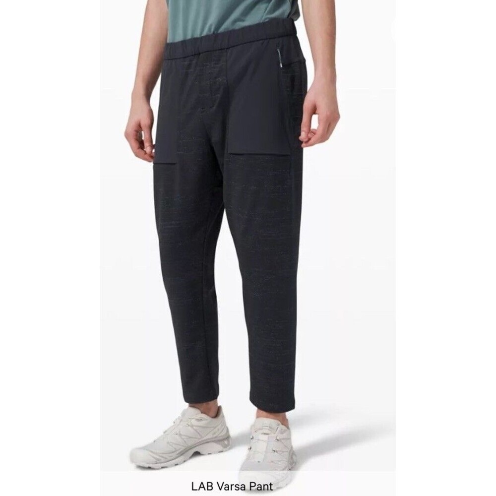 Lululemon Lab Varsa Pant Mens M Navy/Grey Active Training Sweatpants Joggers - Picture 9 of 11